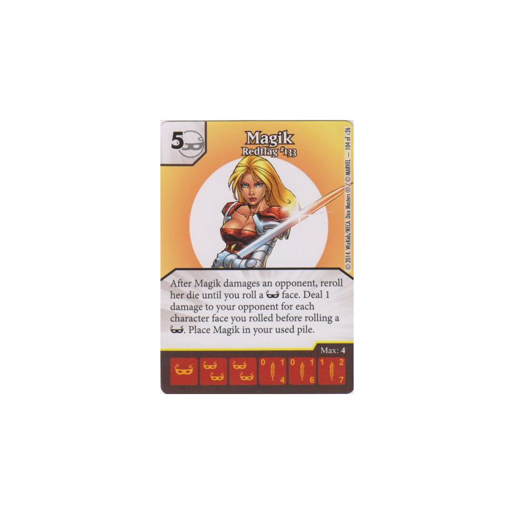 Magik - Redflag #133 (Card Only) - Uncanny X-Men - Marvel Dice Masters Magik - Redflag #133 (Card Only) - Uncanny X-Men - Marvel Dice Masters