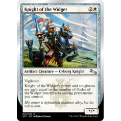 Knight of the Widget (Foil) - Unstable - Magic the Gathering