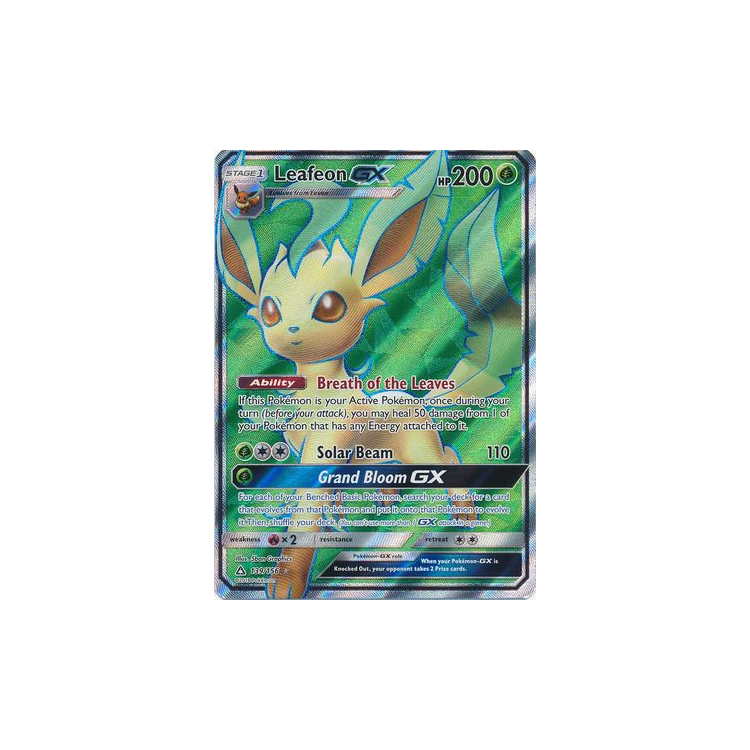 GEM MINT 10 Leafeon GX Pokemon Ultra Shiny Full Art Holo
