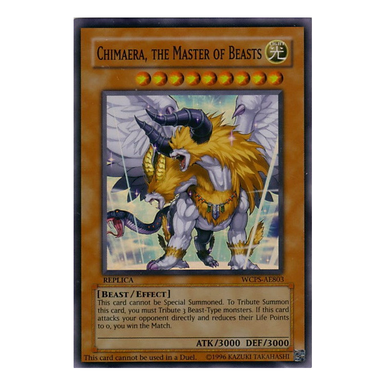 遊戯王 獣王キマイラ WCPS-AE803 スーパーレア Yahoo!オークション -「獣王キマイラ」の落札相場・落札価格