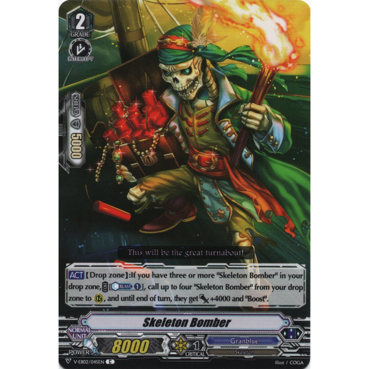 Skeleton Bomber - V-EB02 Champions of the Asia Circuit - Cardfight Vanguard Skeleton Bomber - V-EB02 Champions of the Asia Circuit - Cardfight Vanguard
