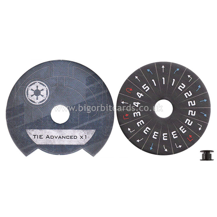 TIE Advanced x1 (Imperial) - Manoeuvre Dial (2nd Edition) - Manoeuvre Dials 2nd Ed - Star Wars X-Wing 2nd Edition TIE Advanced x1 (Imperial) - Manoeuvre Dial (2nd Edition) - Manoeuvre Dials 2nd Ed - Star Wars X-Wing 2nd Edition