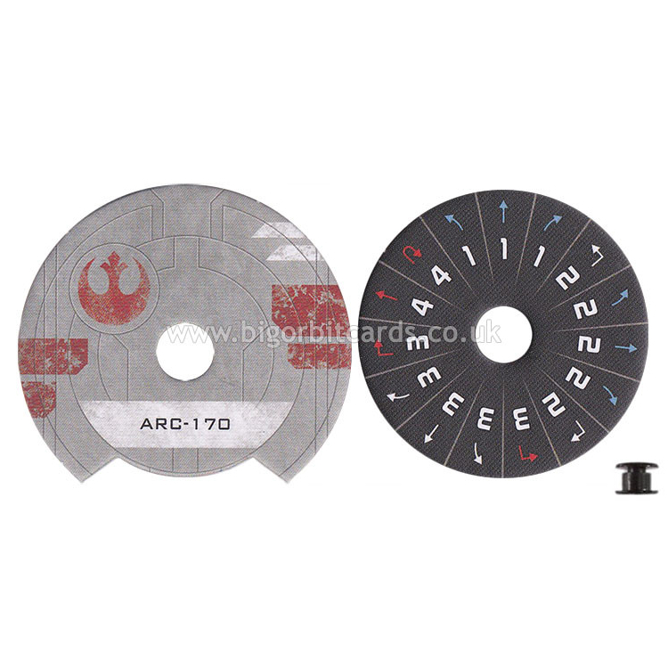 ARC-170 (Rebel) - Manoeuvre Dial (2nd Edition) - Manoeuvre Dials 2nd Ed - Star Wars X-Wing 2nd Edition - Star Wars X-Wing ARC-170 (Rebel) - Manoeuvre Dial (2nd Edition) - Manoeuvre Dials 2nd Ed - Star Wars X-Wing 2nd Edition - Star Wars X-Wing