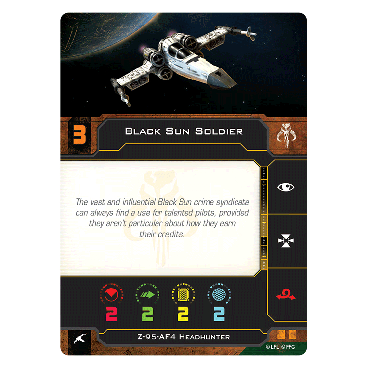 Sell Black Sun Soldier Z-95-AF4 Headhunter Big Orbit Cards