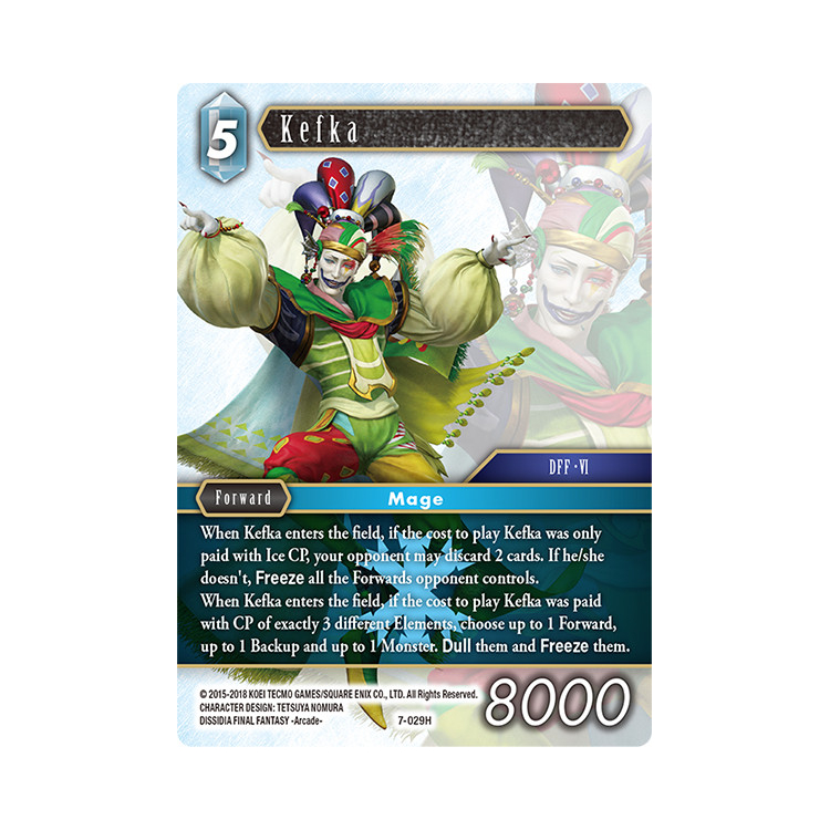 Kefka (7-029) - Opus VII - Final Fantasy TCG Kefka (7-029) - Opus VII - Final Fantasy TCG