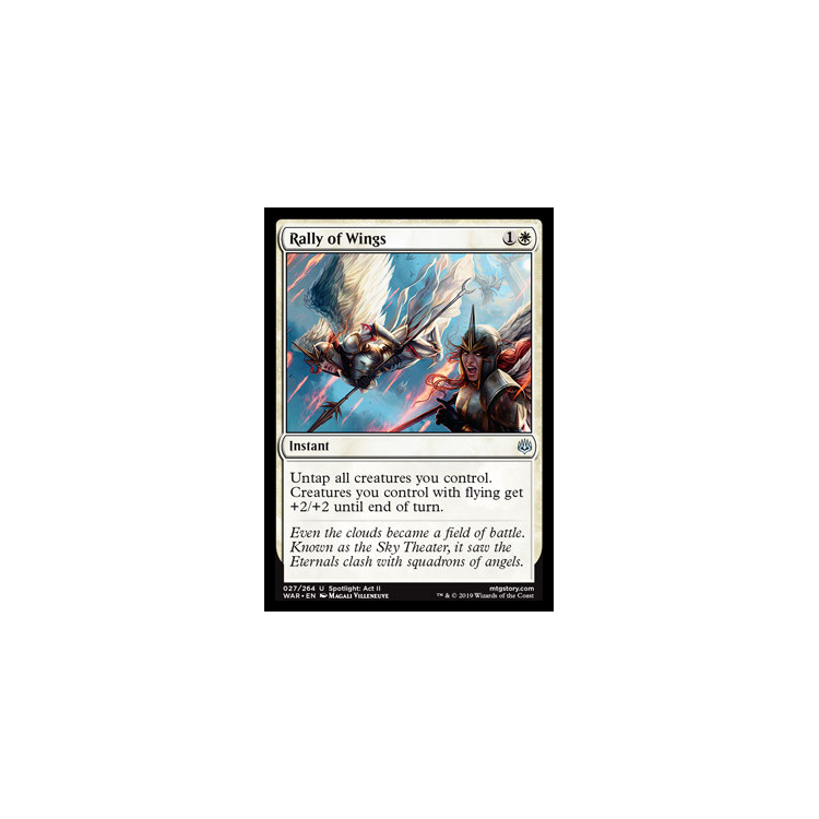 Rally of Wings - War of the Spark - Magic the Gathering Rally of Wings - War of the Spark - Magic the Gathering