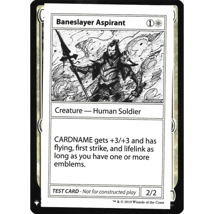 Baneslayer Aspirant (No PW Symbol) - Mystery Booster - Magic the Gathering Baneslayer Aspirant (No PW Symbol) - Mystery Booster - Magic the Gathering