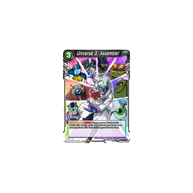 Universe 3, Assemble! - DB2 - Divine Multiverse - Dragon Ball Super Card Game Universe 3, Assemble! - DB2 - Divine Multiverse - Dragon Ball Super Card Game