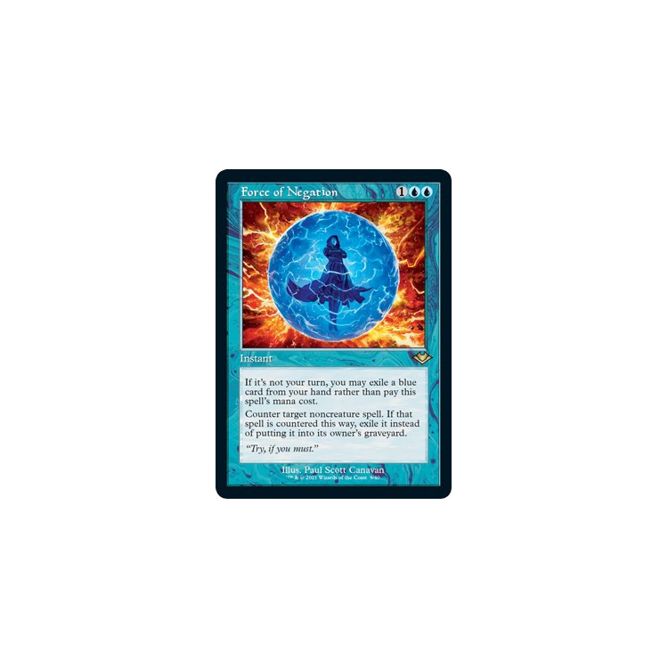 Force of Negation (Retro Frame) (Foil - Big Orbit Cards