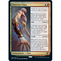 Sorcerer Class (Foil) - Adventures in the Forgotten Realms - Magic the Gathering