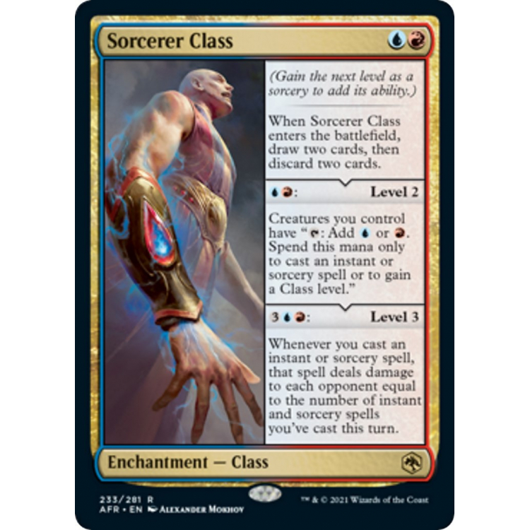 Sorcerer Class (Foil) - Adventures in the Forgotten Realms - Magic the Gathering Sorcerer Class (Foil) - Adventures in the Forgotten Realms - Magic the Gathering