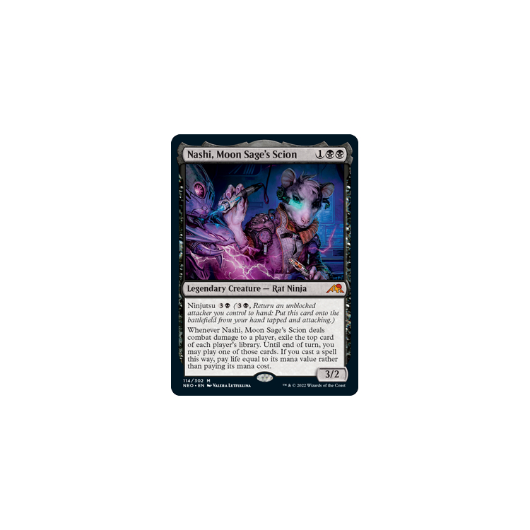 Nashi, Moon Sage's Scion - Kamigawa Neon Dynasty - Magic the Gathering Nashi, Moon Sage's Scion - Kamigawa Neon Dynasty - Magic the Gathering