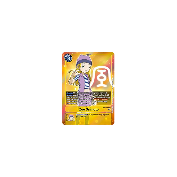 Zoe Orimoto (Box Topper) - BT7 - Next Adventure - Digimon Card Game Zoe Orimoto (Box Topper) - BT7 - Next Adventure - Digimon Card Game