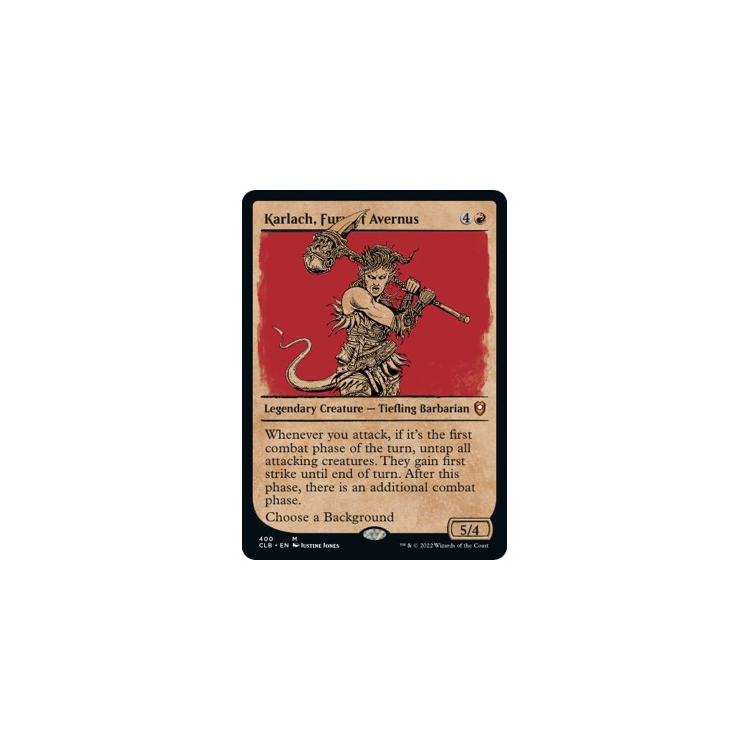 Karlach, Fury of Avernus (Showcase) (JAPANESE) - Commander Legends - Battle for Baldur's Gate - Magic the Gathering Karlach, Fury of Avernus (Showcase) (JAPANESE) - Commander Legends - Battle for Baldur's Gate - Magic the Gathering