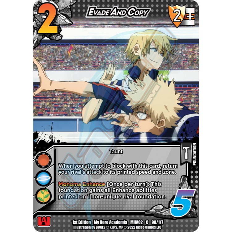 Evade And Copy (1st Edition) - My Hero Academia - Crimson Rampage - UniVersus Evade And Copy (1st Edition) - My Hero Academia - Crimson Rampage - UniVersus