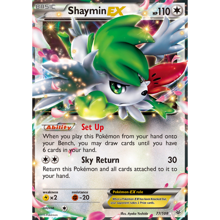 【英語版】Shaymin EX ポケモンカード 110HP Shaymin EX (Holo) - Roaring Skies - Big Orbit Cards