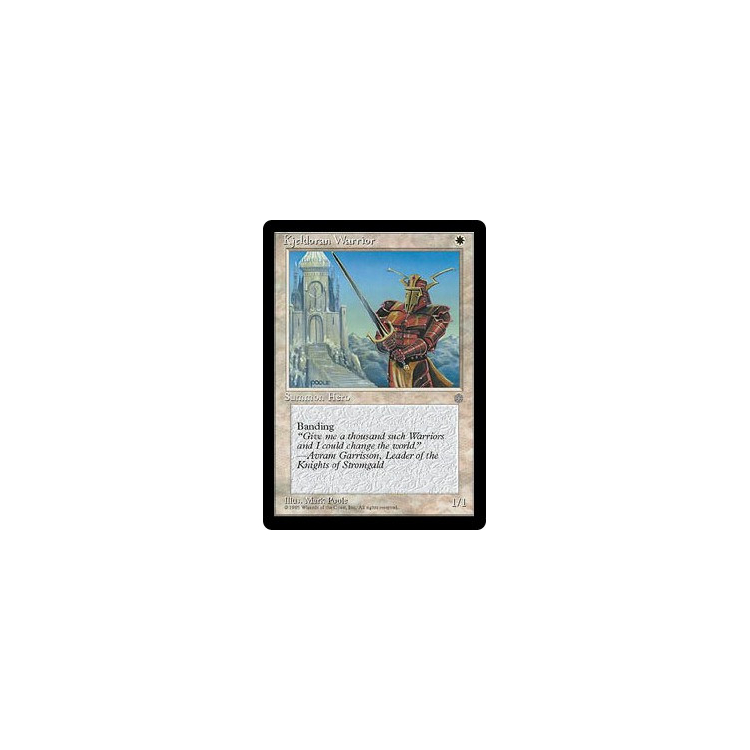 Kjeldoran Warrior - Ice Age - Magic the Gathering Kjeldoran Warrior - Ice Age - Magic the Gathering