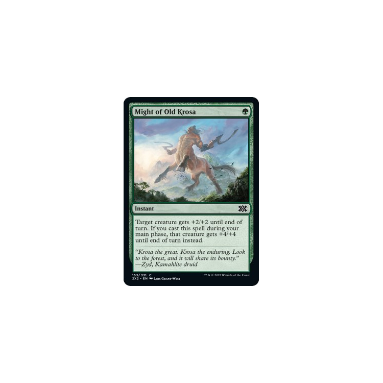Might of Old Krosa (Foil) - Double Masters 2022 - Magic the Gathering Might of Old Krosa (Foil) - Double Masters 2022 - Magic the Gathering