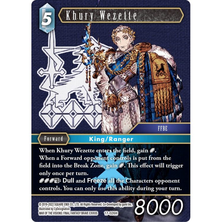 Khury Wezette (17-026) - Opus XVII - Final Fantasy TCG Khury Wezette (17-026) - Opus XVII - Final Fantasy TCG