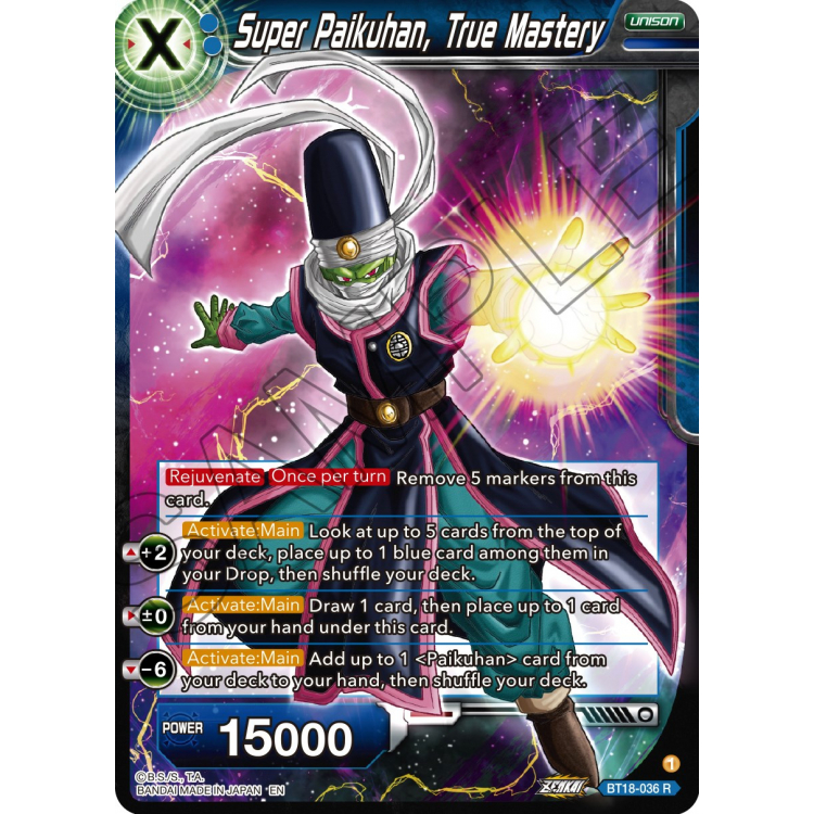 Super Paikuhan, True Master - BT18 - Dawn of the Z-Legends - Dragon Ball Super Card Game Super Paikuhan, True Master - BT18 - Dawn of the Z-Legends - Dragon Ball Super Card Game