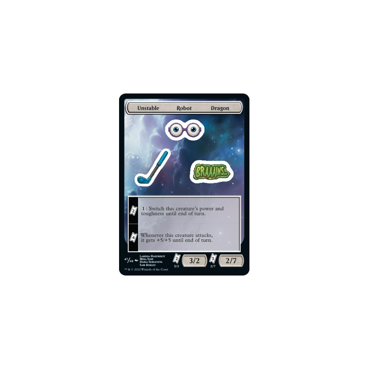 Unstable Robot Dragon - Unfinity - Magic the Gathering Unstable Robot Dragon - Unfinity - Magic the Gathering