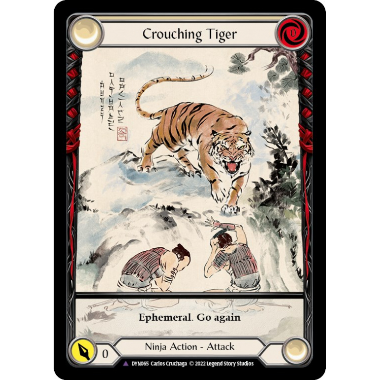 【FaB】 Crouching Tiger cold foil CF Crouching Tiger Cold Foil Marvel NM Dynasty FAB Flesh and