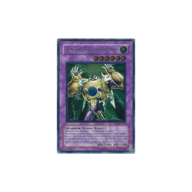 Elemental Hero Thunder Giant (Ultimate Rare) : TLM-EN036 - Yu-Gi