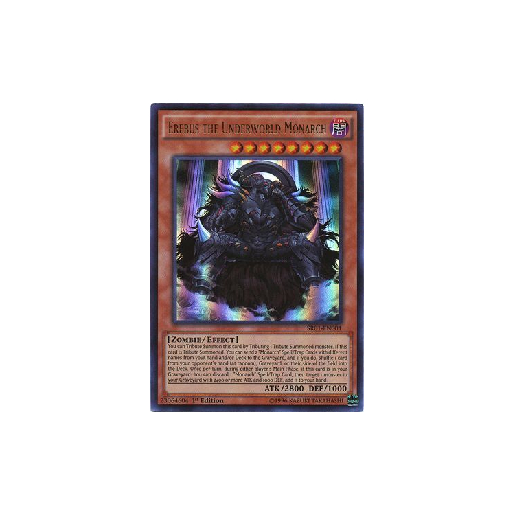 Erebus the Underworld Monarch - Ultra Rare (1st Edition) - Structure Deck - Emperor of Darkness (SR01) - Yu-Gi-Oh! Erebus the Underworld Monarch - Ultra Rare (1st Edition) - Structure Deck - Emperor of Darkness (SR01) - Yu-Gi-Oh!