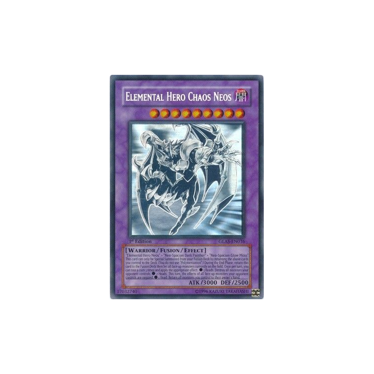 Elemental HERO Chaos Neos - Ghost Rare (1st Edition) - Gladiator's Assault (GLAS) - Yu-Gi-Oh! Elemental HERO Chaos Neos - Ghost Rare (1st Edition) - Gladiator's Assault (GLAS) - Yu-Gi-Oh!