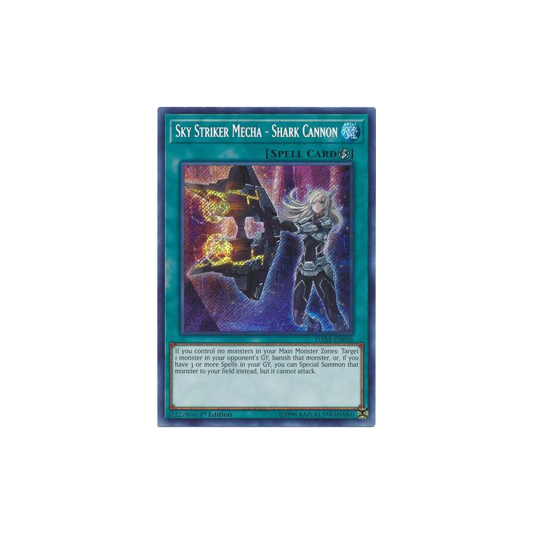 Sky Striker Mecha - Shark Cannon - Secret Rare (1st Edition) - Dark Saviors (DASA) - Yu-Gi-Oh! Sky Striker Mecha - Shark Cannon - Secret Rare (1st Edition) - Dark Saviors (DASA) - Yu-Gi-Oh!