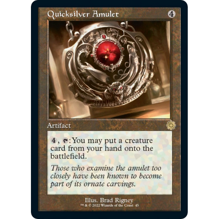 Quicksilver Amulet - The Brothers' War - Magic the Gathering Quicksilver Amulet - The Brothers' War - Magic the Gathering