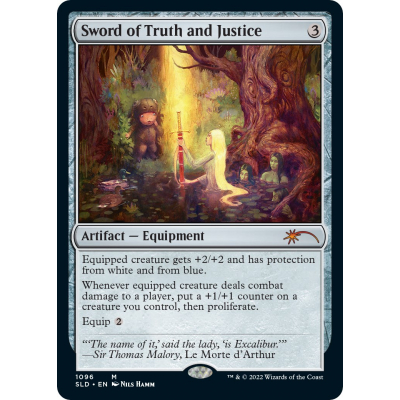 【プレイマット】Sword of Truth and Justice MTG Sword of Truth and Justice (SLD-1867) - Secret Lair Drop