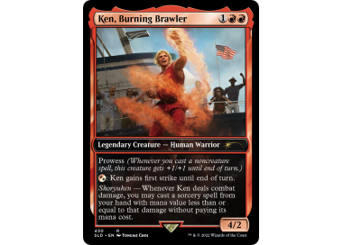 マジック：ザ・ギャザリング 2022 Magic: The Gathering Ken, Burning Ken, Burning Brawler 2022 Secret Lair Drop #430 Foil Price