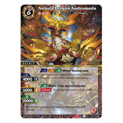 Nebula Dragon Andromeda (Foil) - Starter Deck 01 - Dragon Onslaught - Battle Spirits Saga Nebula Dragon Andromeda (Foil) - Starter Deck 01 - Dragon Onslaught - Battle Spirits Saga