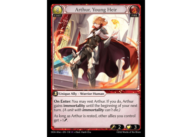 Arthur, Young Heir 2 枚grand archive Arthur, Young Heir - Dawn of Ashes Alter Edition - Grand
