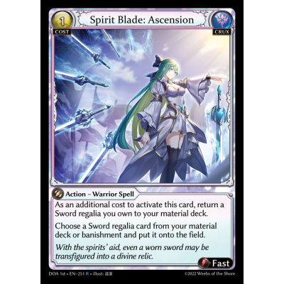 P24 PR Spirit Blade Ascension Foil ② P24 PR Spirit Blade Ascension Foil ②