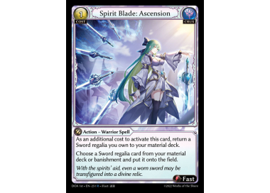 P24 PR Spirit Blade Ascension Foil ③ Spirit Blade: Ascension - Dawn of Ashes Alter Edition