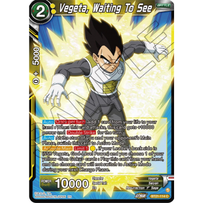 Vegeta, Waiting To See (Foil) Big Orbit Cards