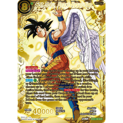 ドラゴンボールカード BGS9.5 Son Goku Peace Resolution Son Goku, Peace Resolution BT21-148 Prices | Dragon Ball