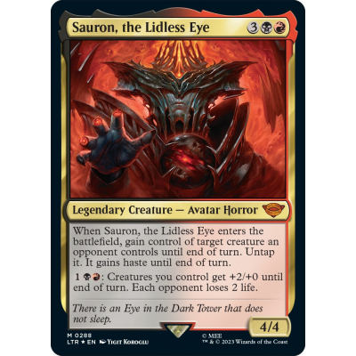 マジック：ザ・ギャザリング Middle earth starter the lidless eye Sauron, the Lidless Eye | The Lord of the Rings | Star City