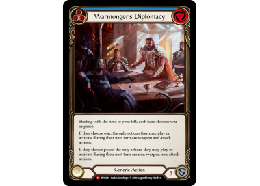 Sell Warmonger's Diplomacy (Rainbow Foil) (1st - Big Orbit Cards