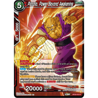 Piccolo, Power Beyond Awakening - BT22 - Critical Blow - Dragon Ball Super Card Game Piccolo, Power Beyond Awakening - BT22 - Critical Blow - Dragon Ball Super Card Game