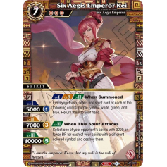 Six Aegis Emperor Kei - L01 - Lore Set 01 - Ancient Heroes - Battle Spirits Saga