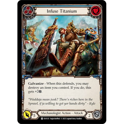 Infuse Titanium (Blue) (Rainbow Foil) - Bright Lights - Flesh and Blood TCG Infuse Titanium (Blue) (Rainbow Foil) - Bright Lights - Flesh and Blood TCG