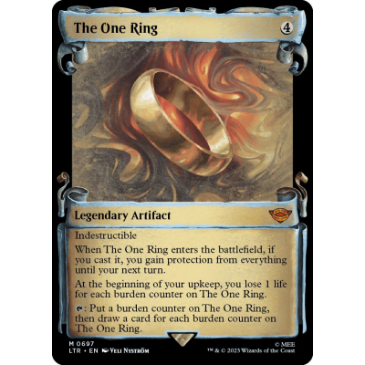 Sell The One Ring Showcase Scrolls Silver Big Orbit Cards
