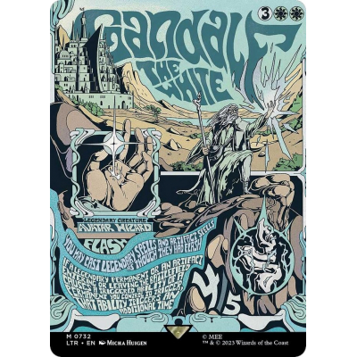 Gandalf the White (Borderless Poster) (Foil) - Universes Beyond - The Lord of the Rings - Tales of Middle-earth Gandalf the White (Borderless Poster) (Foil) - Universes Beyond - The Lord of the Rings - Tales of Middle-earth