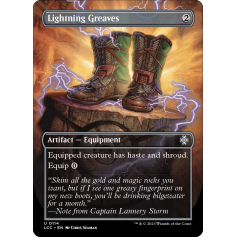 Lightning Greaves (Borderless) - The Lost Caverns of Ixalan Commander - Magic the Gathering