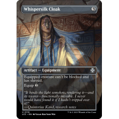 Whispersilk Cloak (Borderless) - The Lost Caverns of Ixalan Commander - Magic the Gathering