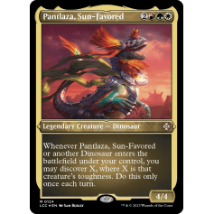 Pantlaza, Sun-Favored (Display Commander) - Thick Stock (Foil) - The Lost Caverns of Ixalan Commander - Magic the Gathering