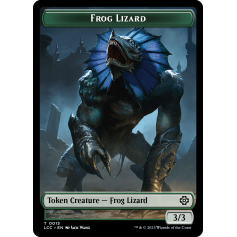 Frog Lizard // Merfolk (0003) Double-Sided Token - The Lost Caverns of Ixalan Commander - Magic the Gathering